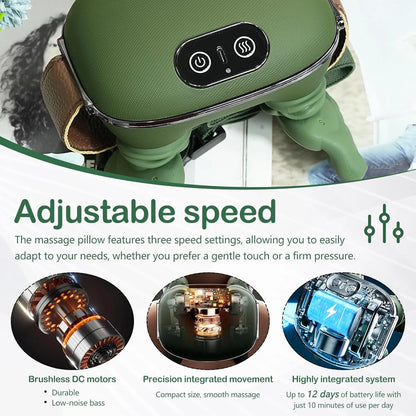 Neck Massager Bionic Heated Massager, Neck Massager for Pain Relief Deep Tissue, Simulated Human Hand Design for Pain Relief and Muscle Relax