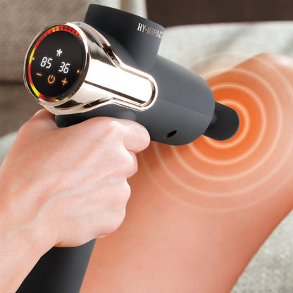 Power Pulse Deep Tissue Percussion Muscle Massager - Touch Control, 3 Modes, 99 Speeds & 10 Attachments